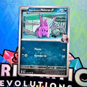 team rocket’s nidoran (117/182) - common — pokémon: destined rivals